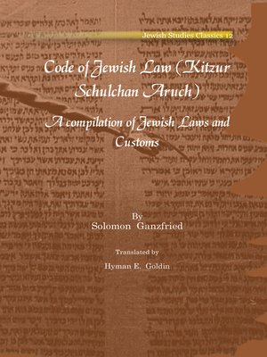 cover image of Code of Jewish Law (Kitzur Schulchan Aruch)